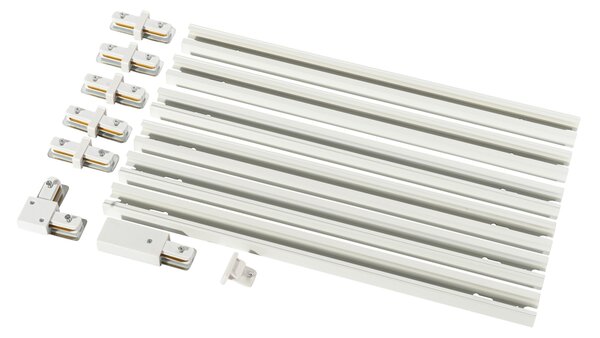 Nowoczesny system oświetlenia szynowego biały 1-fazowy 300cm - Iconic