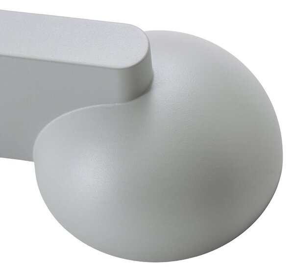 Kinkiet zewnętrzny Velira Lucande, aluminiowy / szary / cynkowy, metal, nowoczesny