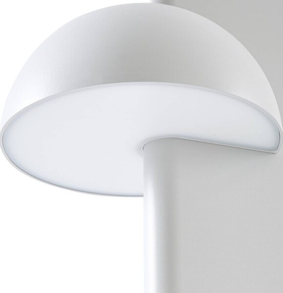 Słupek oświetleniowy LED Lucande Velira, jasnoszara, 77 cm, 1-punktowy, IP44 Velira, aluminiowy / szary / cynkowy, metal, nowoczesny
