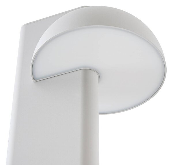 Lampa zewnętrzna LED Lucande Velira, jasnoszara, 220 cm, 3-punktowa Velira, aluminiowy / szary / cynkowy, metal, nowoczesny