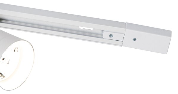 Nowoczesny system szynowy z 5 białymi reflektorami 1-fazowymi GU10 70mm - Iconic Jeana Luxe