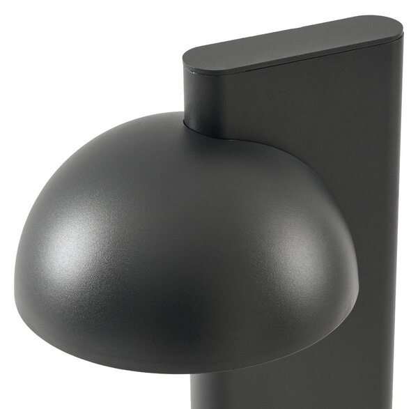 Słupek oświetleniowy LED Lucande Velira, czarna, 77 cm, 1-punktowy, IP44 Velira, czarny, metal, nowoczesny