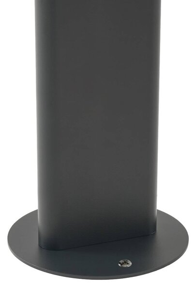 Słupek oświetleniowy LED Lucande Velira, czarna, 77 cm, 1-punktowy, IP44 Velira, czarny, metal, nowoczesny