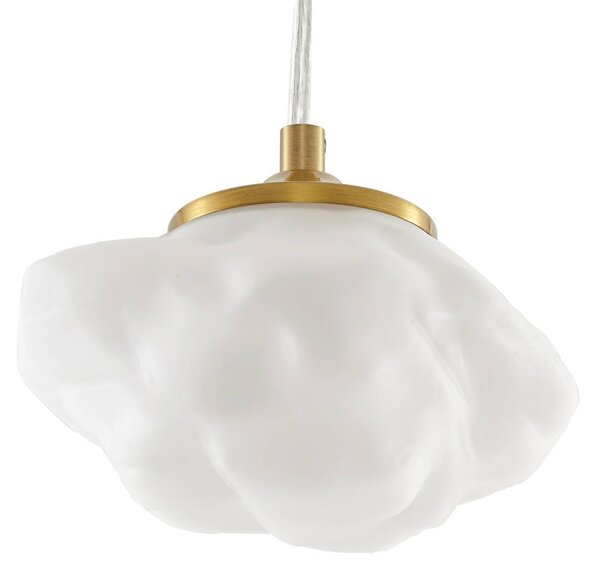 Lampa wisząca Piatra Lindby, możliwość ściemniania, biały / opal, salon / jadalnia, szkło, nowoczesny