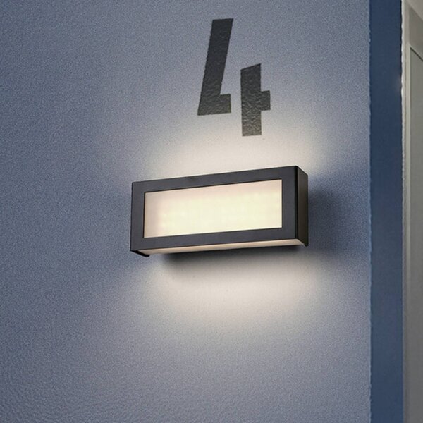 OSRAM Kinkiet zewnętrzny ENDURA STYLE NOVA, aluminiowy / szary / cynkowy, aluminium, nowoczesny