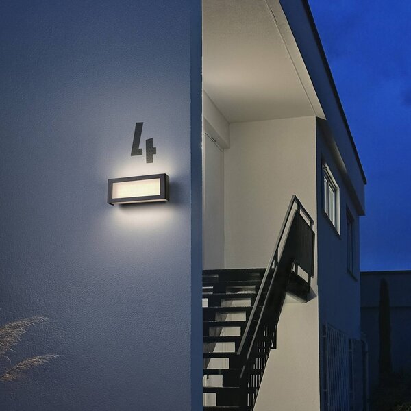 OSRAM Kinkiet zewnętrzny ENDURA STYLE NOVA, aluminiowy / szary / cynkowy, aluminium, nowoczesny