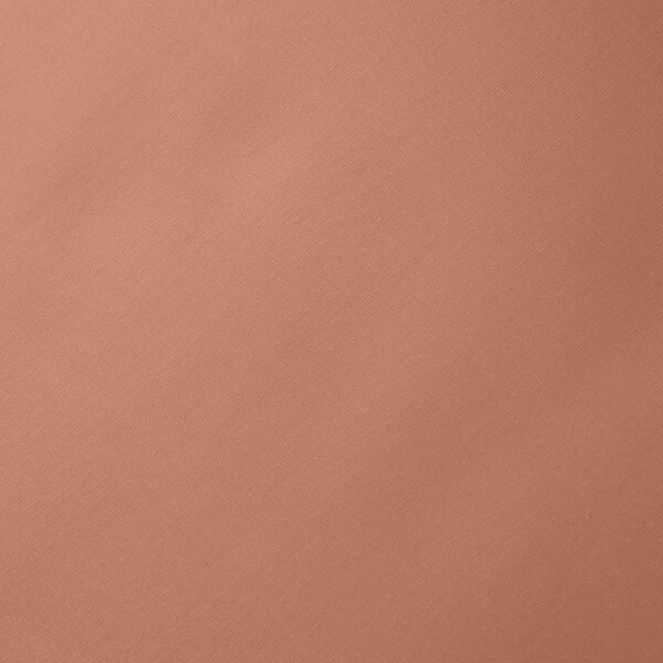 Prześcieradło z perkalu bawełnianego z gumką w kolorze terakoty 90x190 cm Cotton Percale – Bianca
