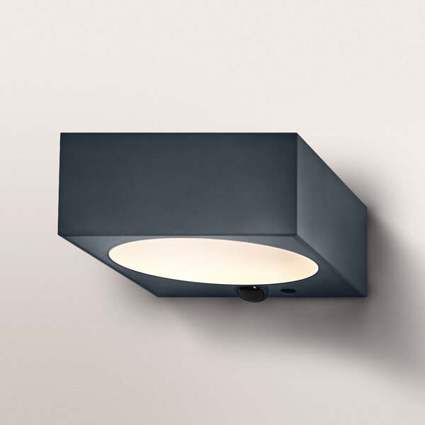OSRAM Lampa ścienna solarna ENDURA STYLE DOWN, szary, czujnik, IP65 możliwość ściemniania, aluminiowy / szary / cynkowy, tworzywo sztuczne, nowoczesny