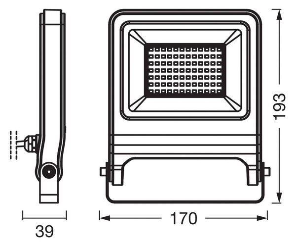 OSRAM Reflektor zewnętrzny LED ENDURA FLOOD, szary 50 W 3000 K IP65 FLOOD, aluminiowy / szary / cynkowy, aluminium