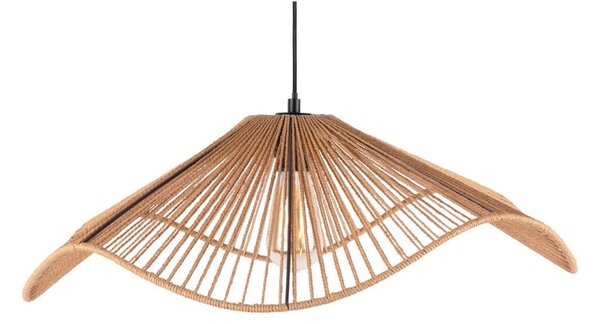 Lampa wisząca w kolorze złota z kloszem z plecionki papierowej ø 62 cm Sombra – Leitmotiv