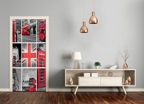 Fototapeta samoprzylepna na drzwi Kolaż Londyn