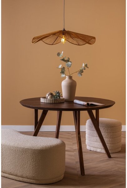Lampa wisząca w kolorze złota z kloszem z plecionki papierowej ø 62 cm Sombra – Leitmotiv