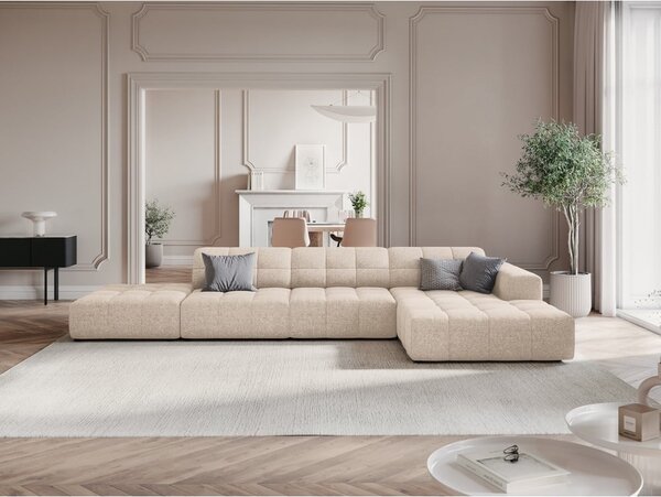 Beżowy narożnik (prawostronny) Chicago – Cosmopolitan Design