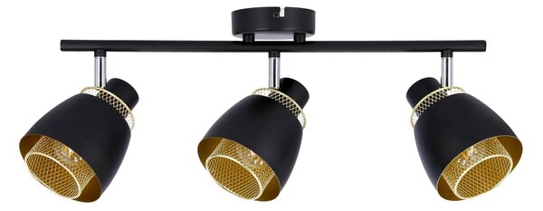 Czarna industrialna lampa sufitowa - D187 C2-T09