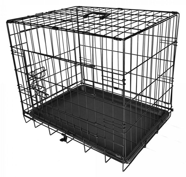 Leopet Składana klatka dla psa 91 x 57 x 63,5 cm, L, czarna