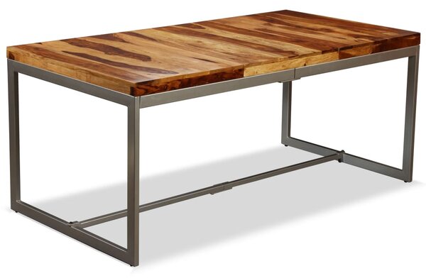 Stół jadalniany z litego drewna sheesham i stali, 180 cm