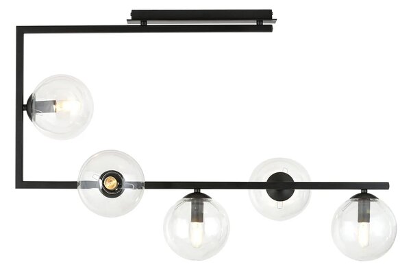 Lampa sufitowa z transparentnymi kloszami - D108 L9-K31