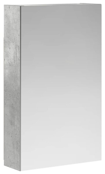 Szafka z lustrem do łazienki betonowy szary 30 x 10,5 x 50 cm