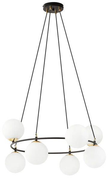 Nowoczesna lampa wisząca z mlecznymi kloszami - D110 D0-D86