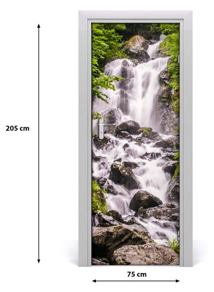 Fototapeta samoprzylepna na drzwi Wodospad w lesie