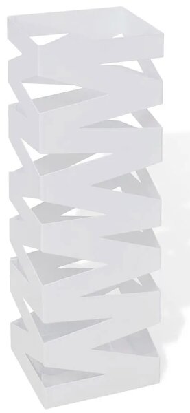 Biały modernistyczny metalowy parasolnik Z4-F27