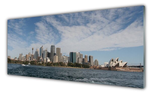 Obraz Szklany Miasto Morze Domy Sydney