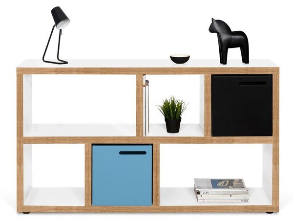 Biało-naturalny regał 150x83 cm Berlin – TemaHome
