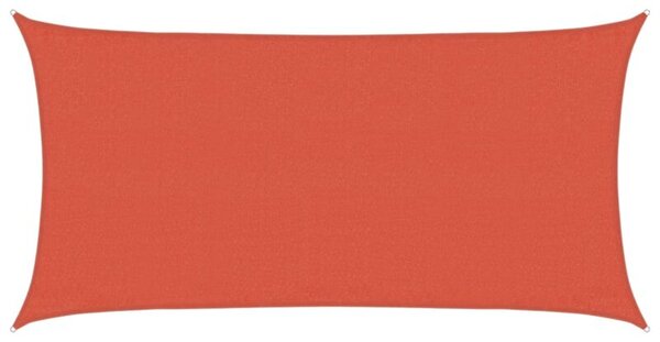 Żagiel przeciwsłoneczny, 160 g/m², terakotowy, 3x6 m, hdpe