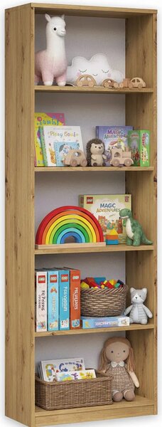 Dziecięcy regał słupek na zabawki dąb artisan F8-N03