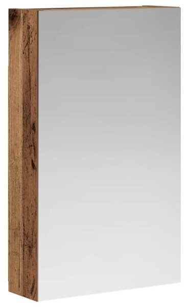 Szafka z lustrem do łazienki stare drewno 30 x 10,5 x 50 cm