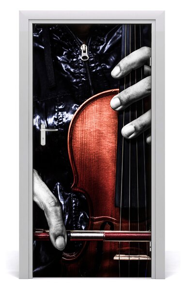 Naklejka fototapeta na drzwi Muzyka Skrzypce