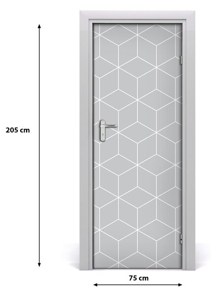 Naklejka fototapeta na drzwi Geometryczne tło