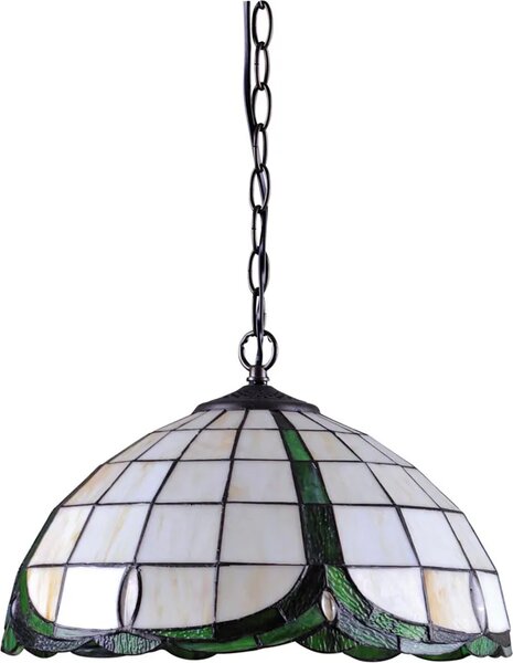 Witrażowa lampa wisząca w stylu retro - 7X S952 A0-H40