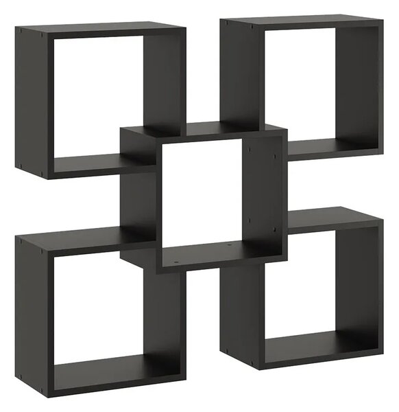 Czarna Minimalistyczna Półka Ścienna W2-L12