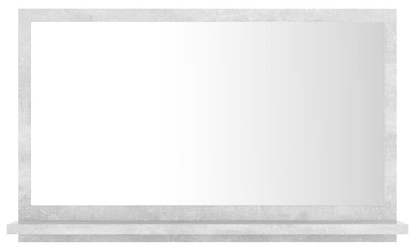 Lustro Åazienkowe, szaroÅÄ betonu 60x10,5x37 cm