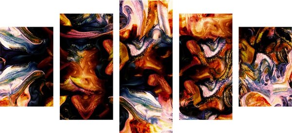 5-częściowy obraz sztuka w abstrakcji