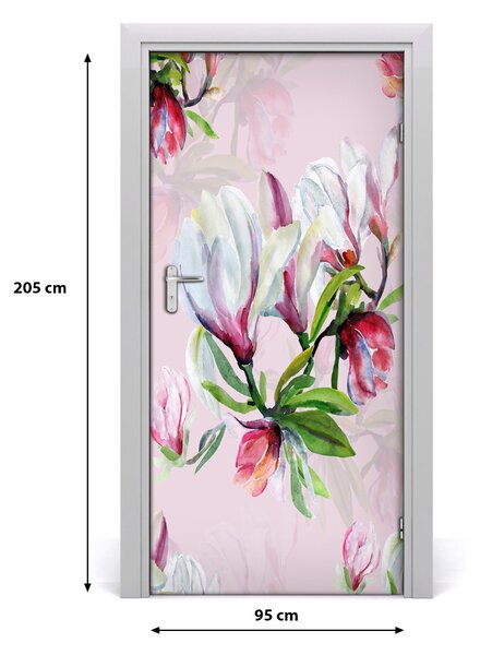 Okleina samoprzylepna fototapety na drzwi Magnolia