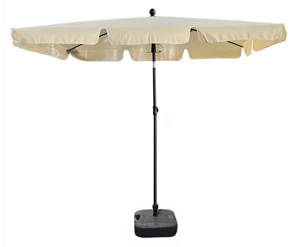 Beżowy Parasol Plażowy Ze Zmianą Kąta Nachylenia M8-G01