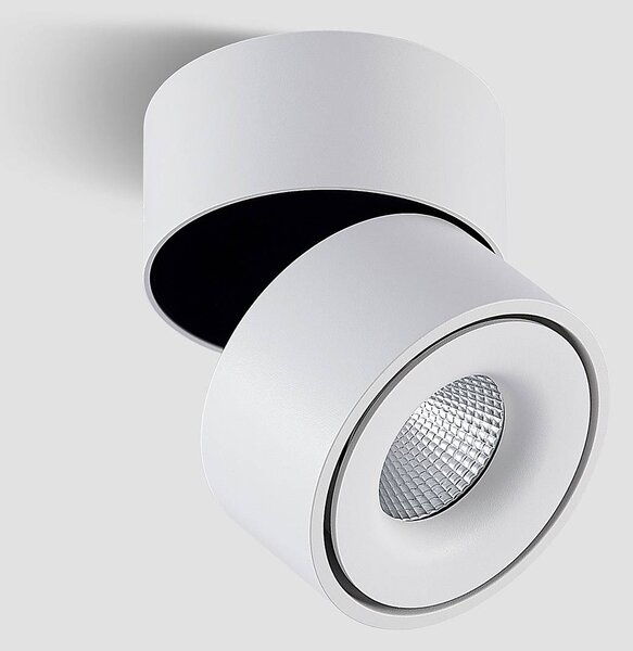 Arcchio Reflektor sufitowy LED Rotari, biały, 1-punktowa, 1987 lm Rotari Arcchio, możliwość ściemniania, biały / opal, przedpokój, aluminium, nowoczesny