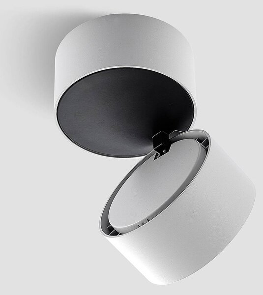 Arcchio Reflektor sufitowy LED Rotari, biały, 1-punktowa, 1987 lm Rotari Arcchio, możliwość ściemniania, biały / opal, przedpokój, aluminium, nowoczesny