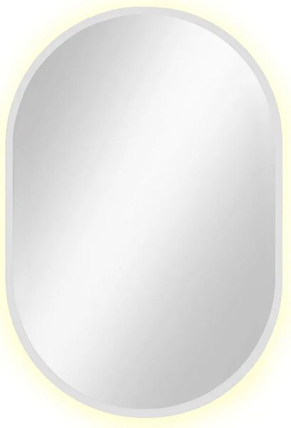 Białe lustro owalne led 95x40 cm W8-B10