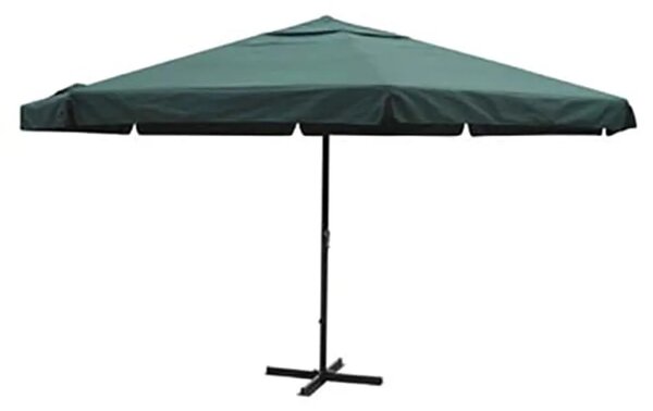 Zielony aluminiowy parasol z podstawą S8-D38