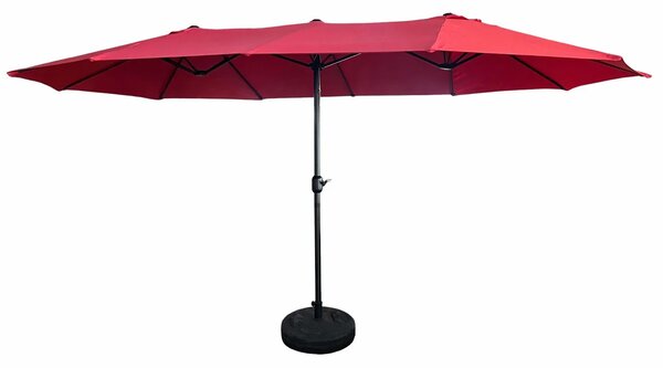 Czerwony potrójny parasol ogrodowy K7-Z73