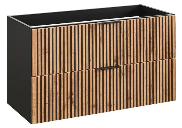 Szafka umywalkowa z lamelowym frontem 100 cm H9-F66