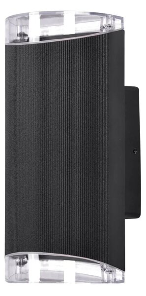 Czarny nowoczesny kinkiet tuba - 9X A460 A4-Z01