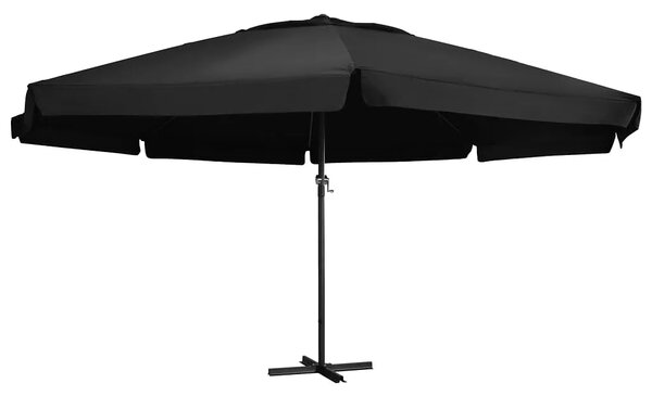 Czarny parasol ogrodowy z aluminiowym stelażem M7-L31