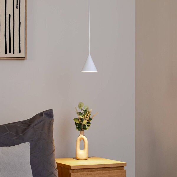 Lampa wisząca ZENITH Nowodvorski Lighting, możliwość ściemniania, biały / opal, salon / jadalnia, metal, nowoczesny