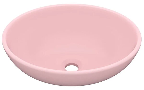 Ceramiczna umywalka na blat różowy mat Z5-M96
