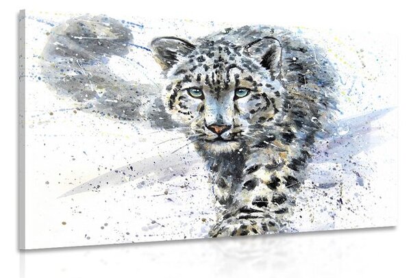 Obraz kreskówkowy leopard