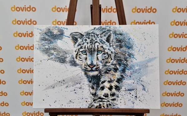 Obraz kreskówkowy leopard